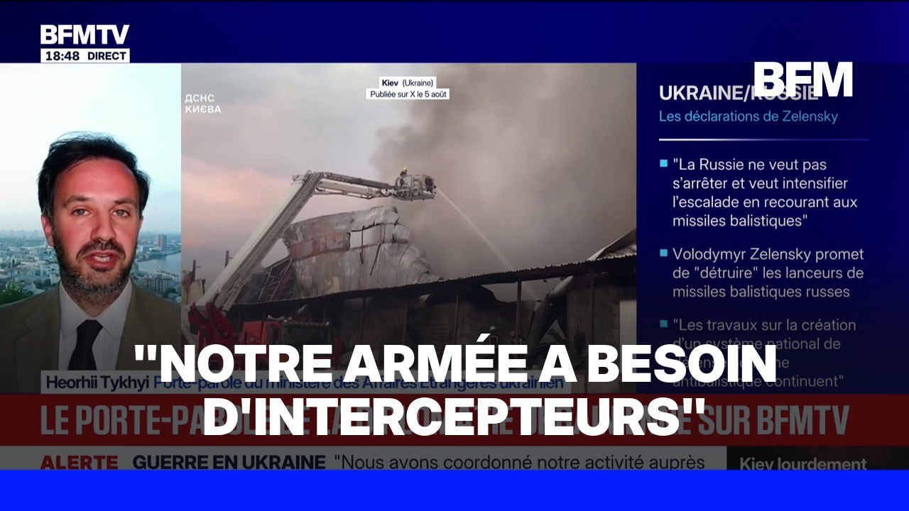 Le porte-parole du ministère des affaires étrangères ukrainien Heorhii Tykhyi est l'invité de BFMTV