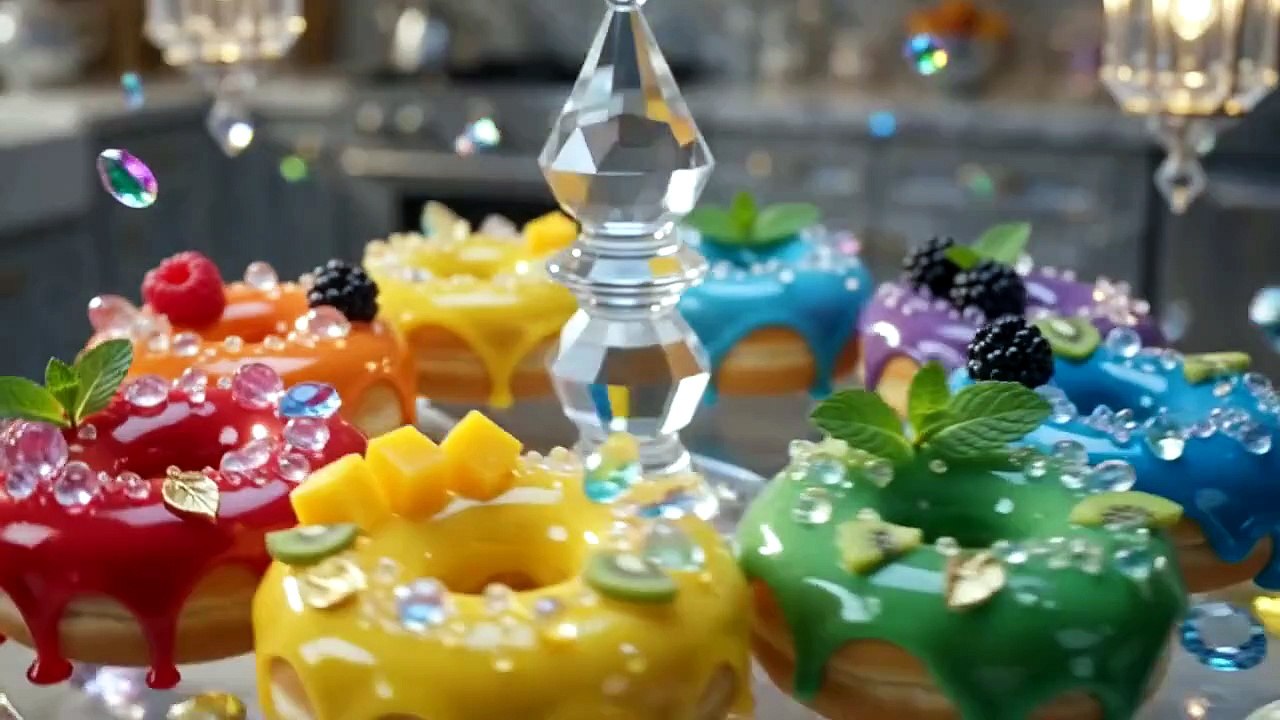 Rainbow Crystal Éclairs ✨💎 | Miniature Crystal Cooking ASMR | Satisfying Dessert | No Music