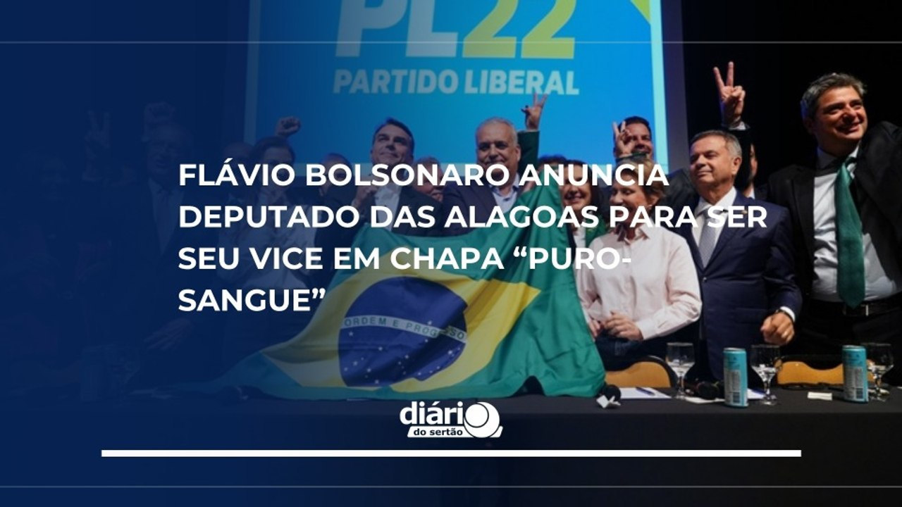 Flávio Bolsonaro anuncia deputado das Alagoas para ser seu vice em chapa "puro-sangue"