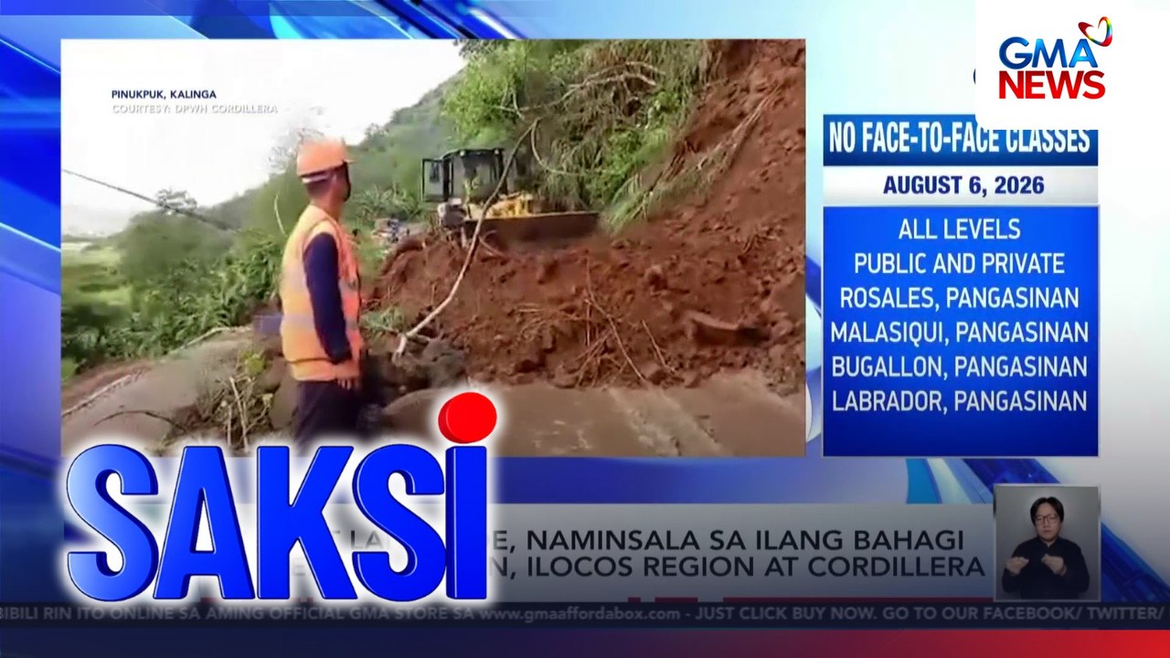 Baha at landslide, naminsala sa Central Luzon, Ilocos Region at Cordillera | Saksi