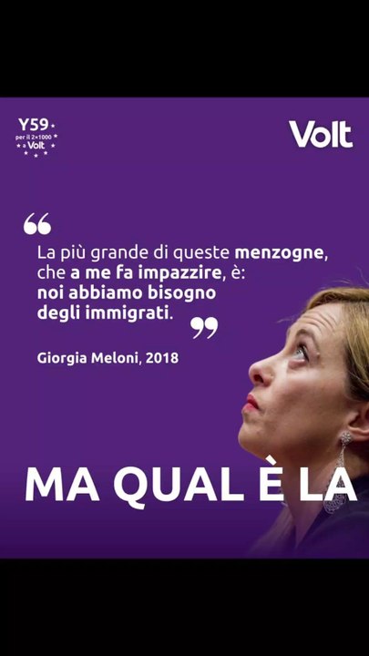 Meloni contro Meloni: versione migrazioni