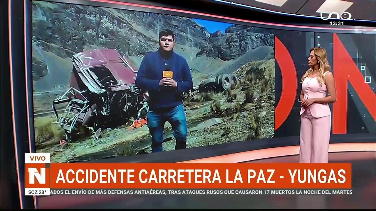 Accidente en carretera La Paz - Yungas