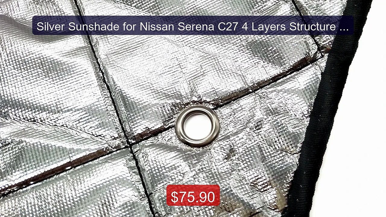 Silver Sunshade for Nissan Serena C27 4 Layers Structure Ca... -- Top Pick 2026 | Unbeatable Price!