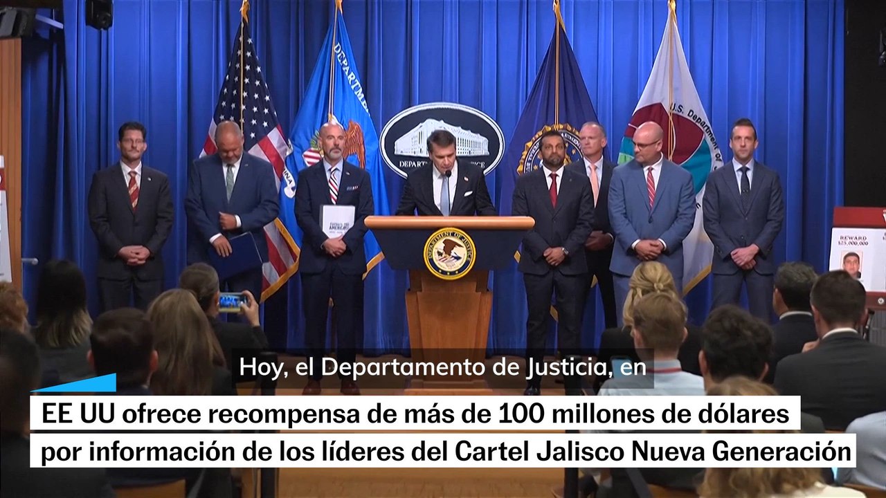 Estados Unidos ofrece recompensa millonaria por información de los líderes del CJNG