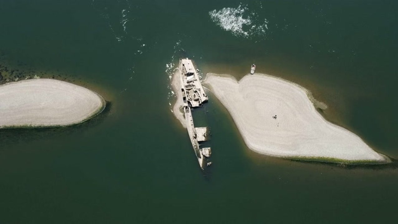Watch: Hidden WWII Nazi warships resurface as Danube hits 30-year low