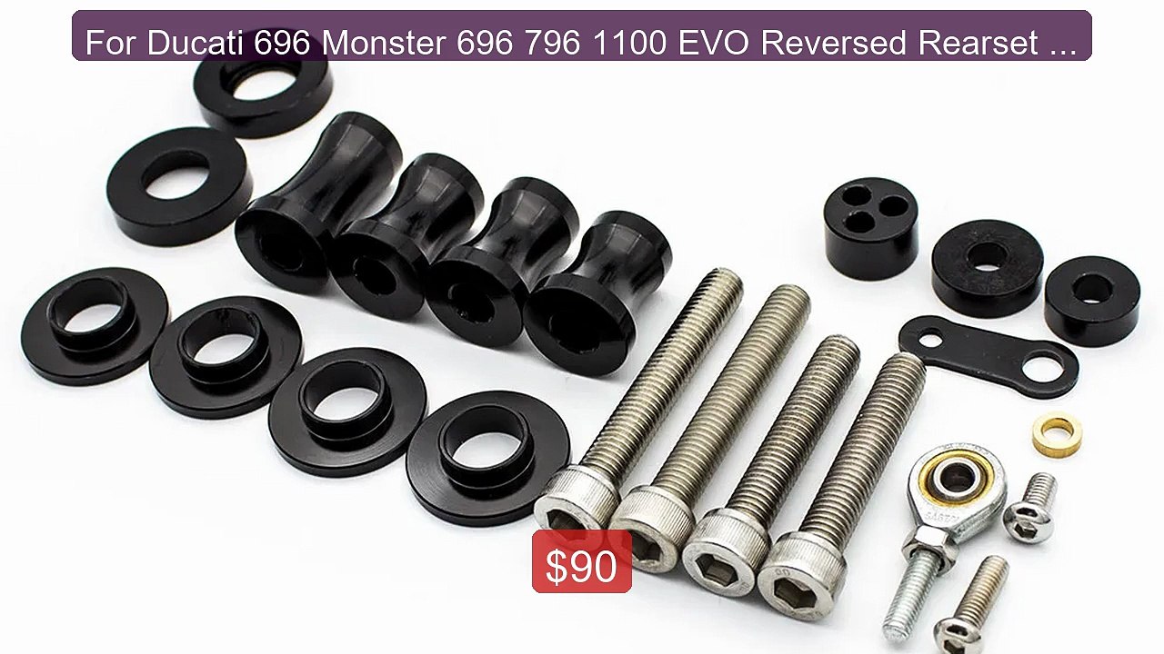 For Ducati 696 Monster 696 796 1100 EVO Reversed Rearset Footpeg G... -- Best Deal 2026 | Shop Now!