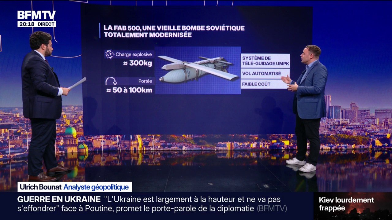 Guerre en Ukraine: bombes guidées, missiles nord-coréens... l'arsenal aérien redoutable de la Russie