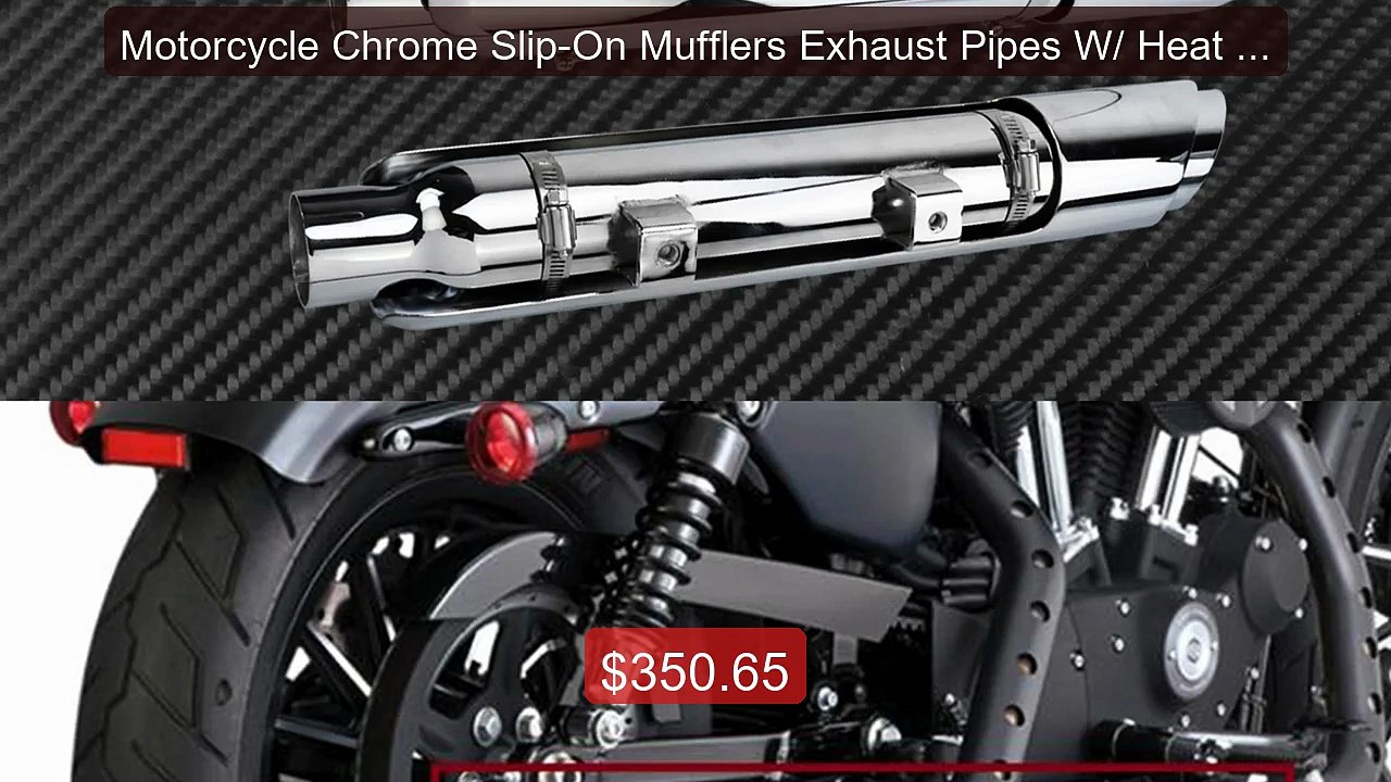 Motorcycle Chrome Slip-On Mufflers Exhaust Pipes W/ Heat Shield For... -- Top Rated 2026 | Buy Now!