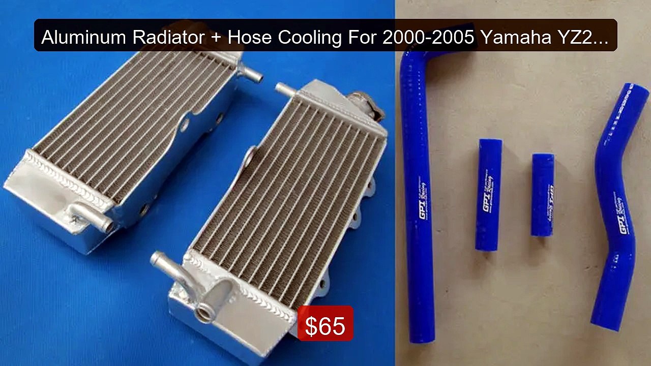 Aluminum Radiator + Hose Cooling For 2000-2005 Yamaha YZ250... -- Top Pick 2026 | Unbeatable Price!