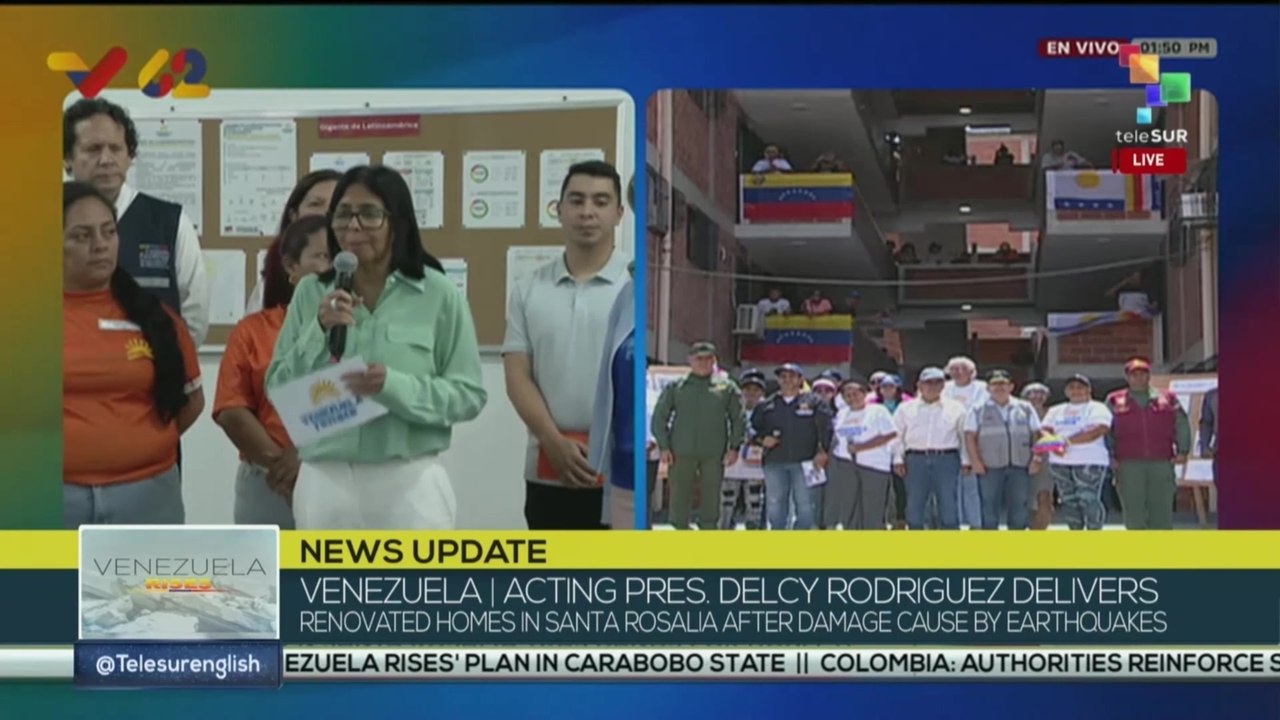 Delcy Rodriguez: I want to highlight the labor of the ‘Venezuela Rises’ plan