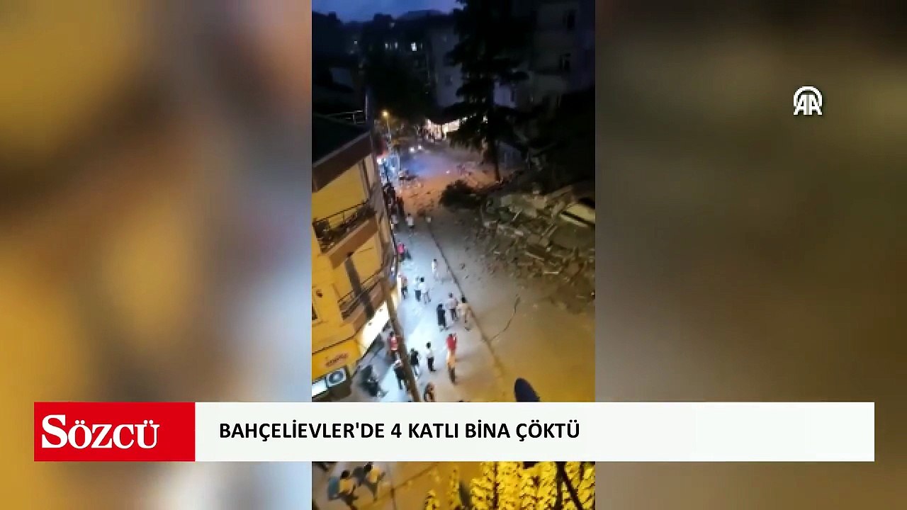 Bahçelievler'de 4 katlı bina çöktü
