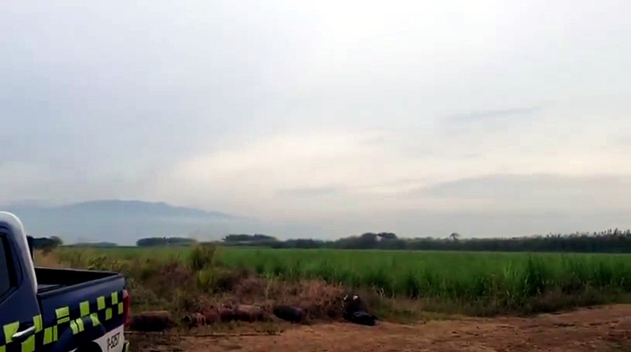 Detonación de explosivos incautados por la Policía de Cali, Colombia