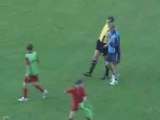 Un arbitre de football complètement bourrée