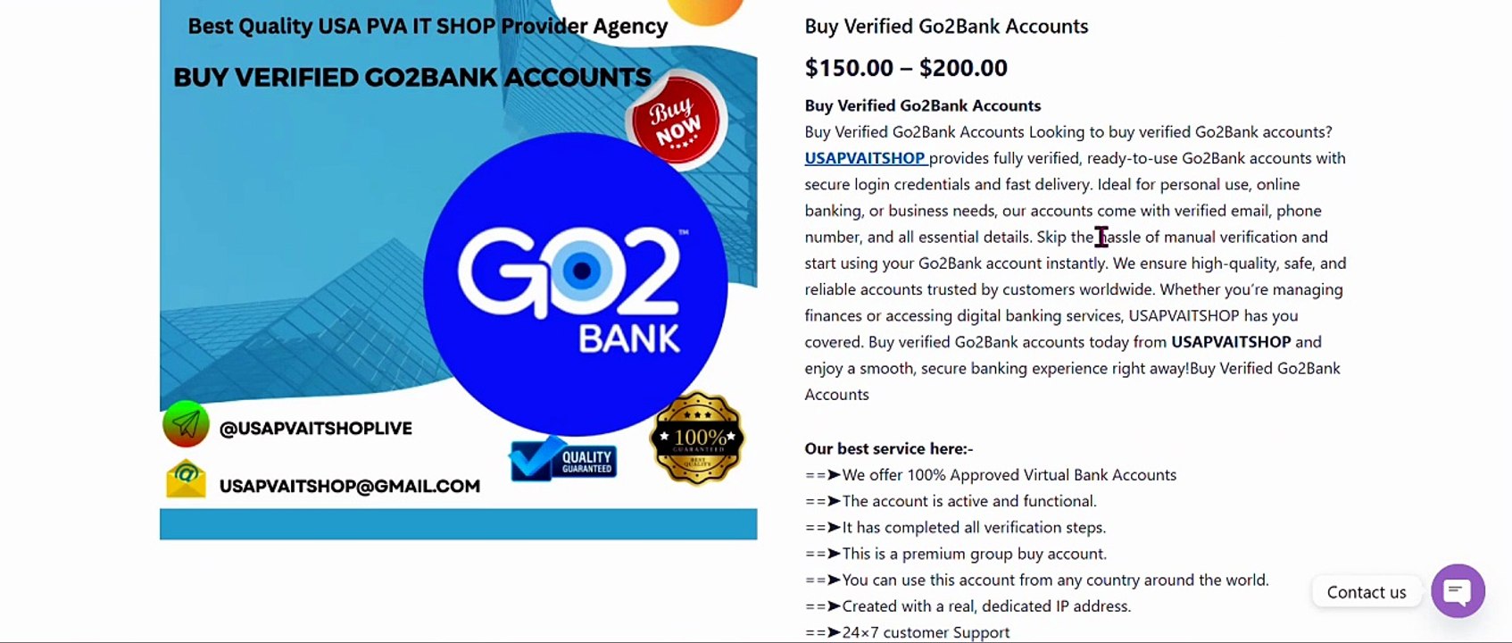 Top 5 Places to Buy Verified Go2Bank Accounts Onli