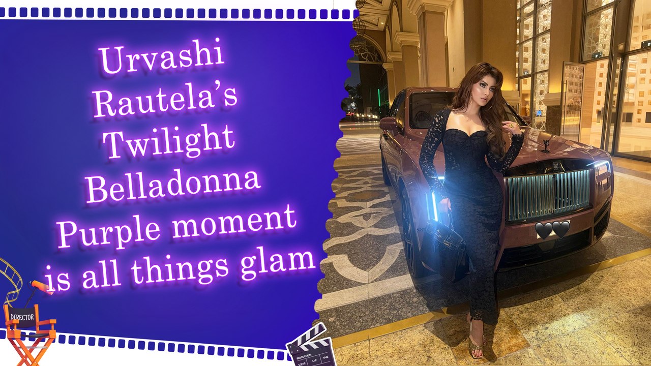 Urvashi Rautela sets internet on fire with her Rolls-Royce Cullinan and black lace gown pics