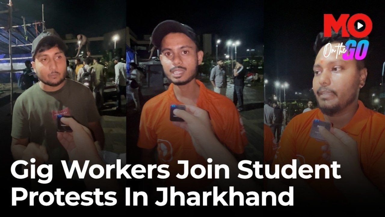 Part-time students, part-time gig workers join student protests in Jharkhand