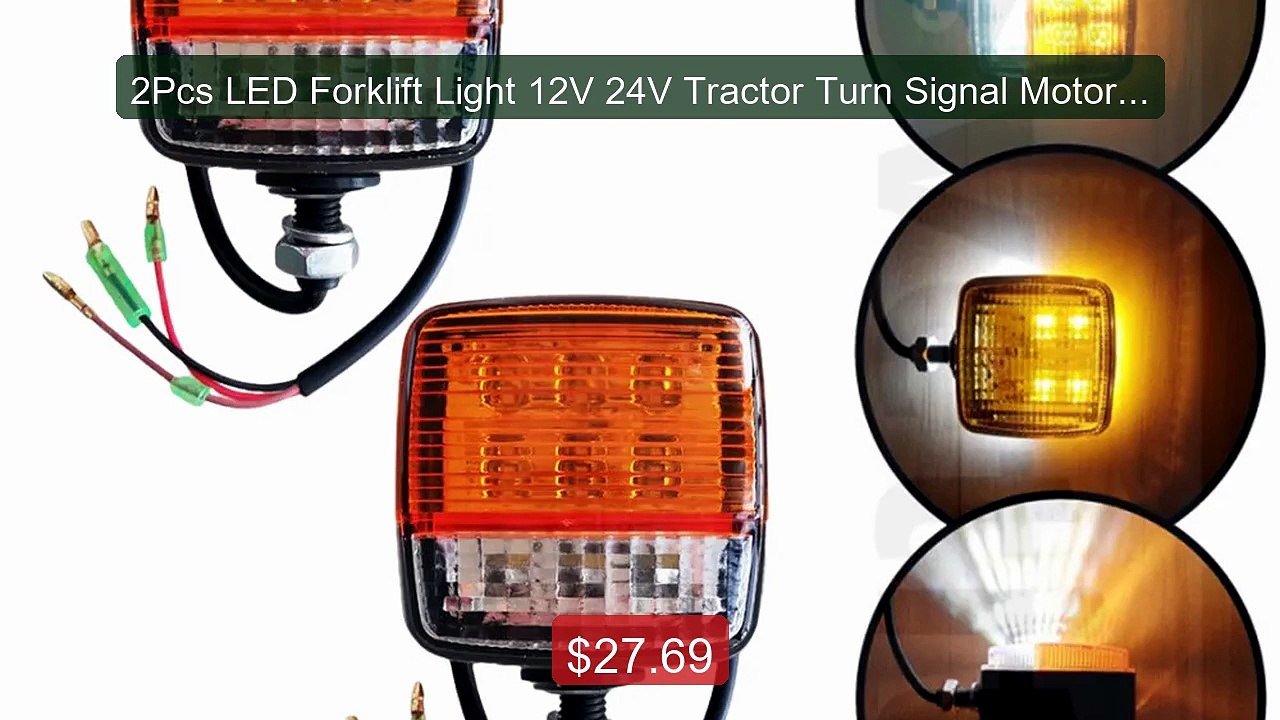 2Pcs LED Forklift Light 12V 24V Tractor Turn Signal Motorcycle... -- Best Buy 2026 | Great Quality!