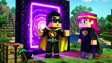 FIZ UM PORTAL NO MINECRAFT PRA INVADIR O ROBLOX E DEU MUITO RUIM #minecraft #roblox #desenhoanimado
