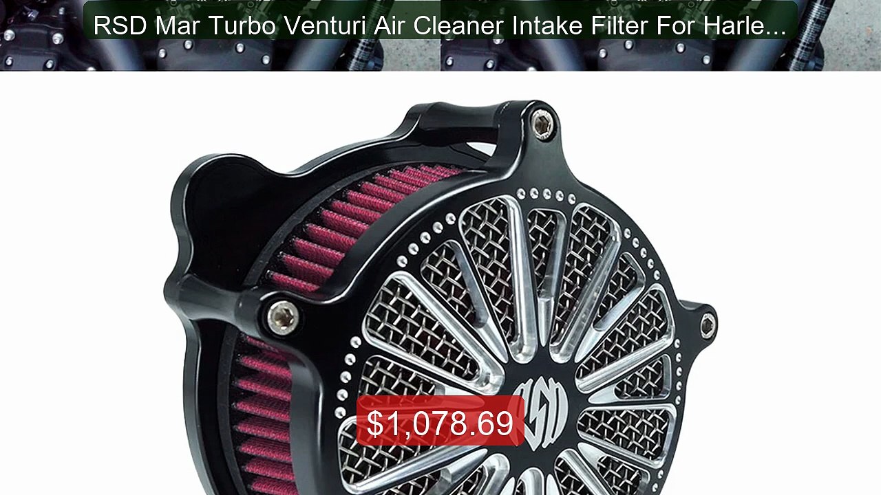 RSD Mar Turbo Venturi Air Cleaner Intake Filter For Harley Sportste... -- Top Rated 2026 | Buy Now!