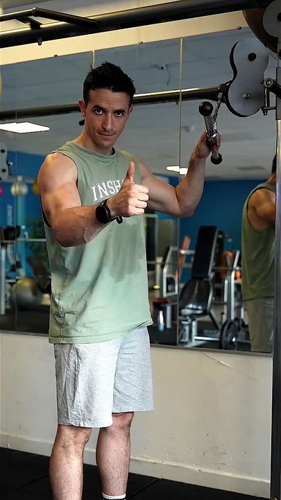 Triceps pushdown tutorial !! ✅
