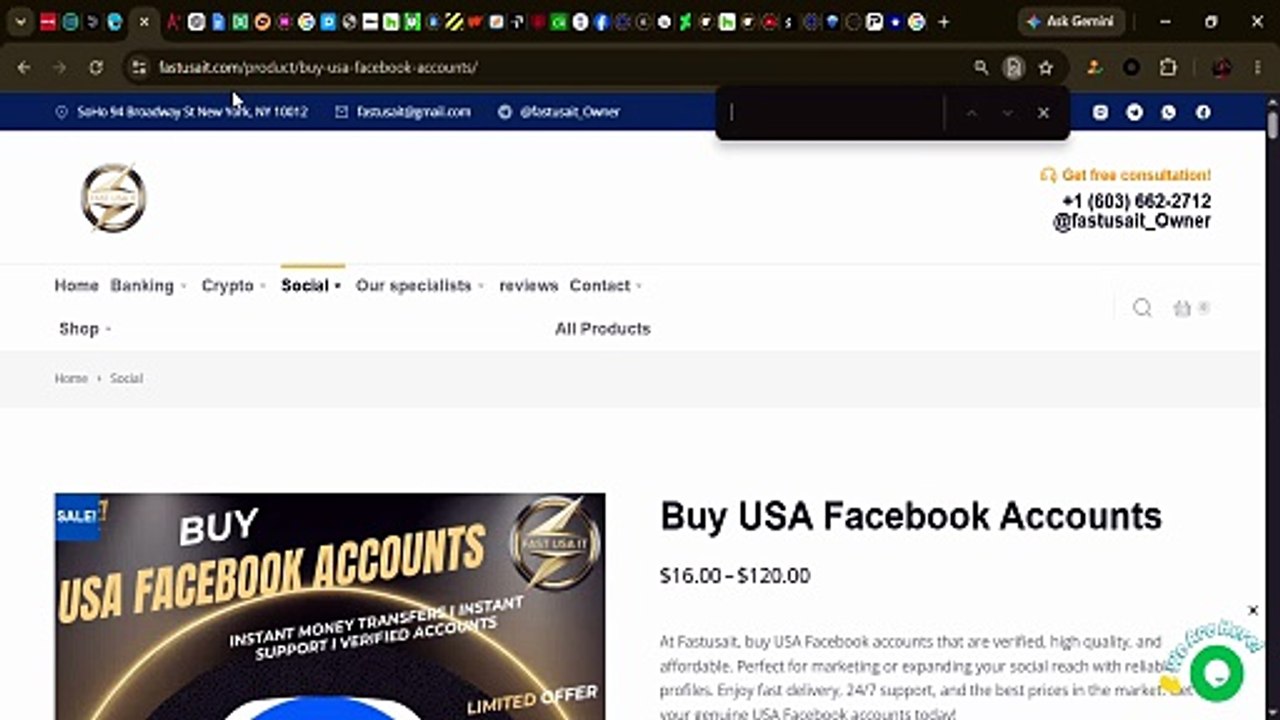 Gmail 917 Sites to Buy old Gmail Accounts- Gmail Selling