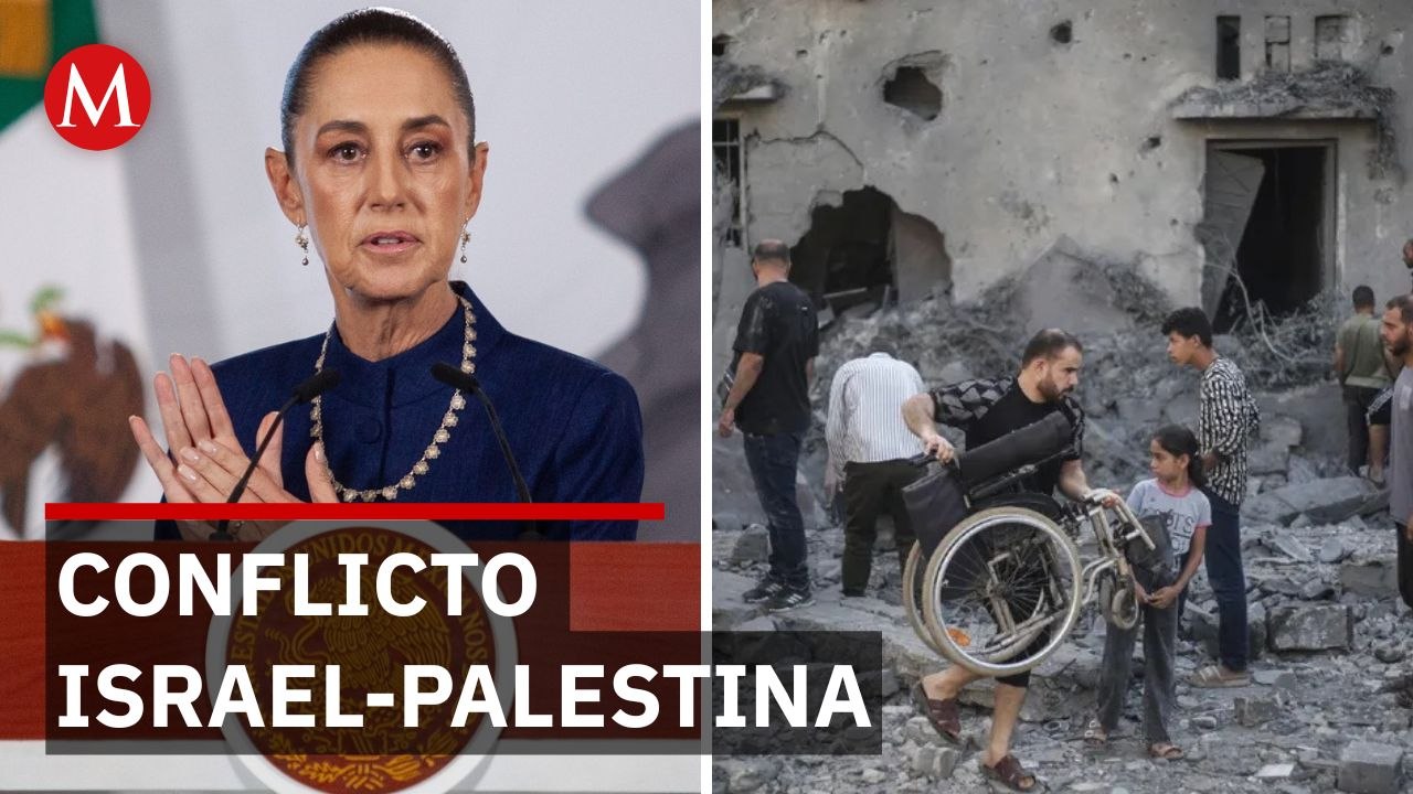Sheinbaum tacha de inhumana la guerra en la Franja de Gaza