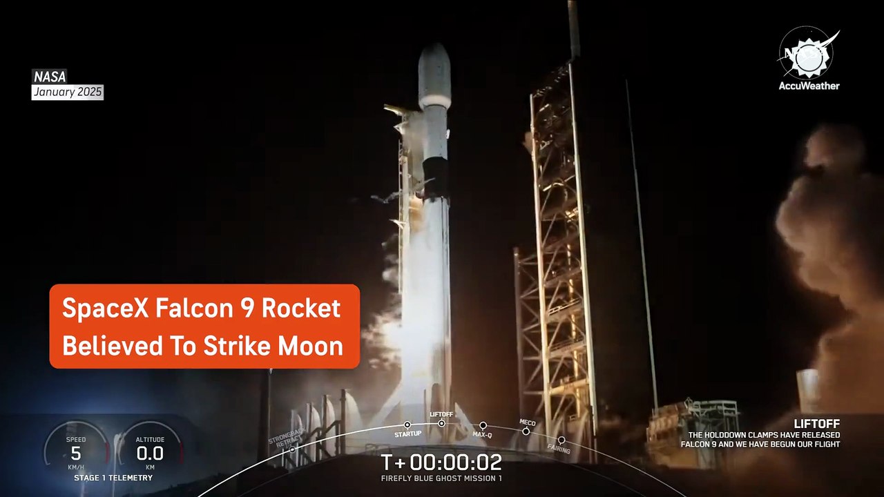 SpaceX rocket crashes onto moon's surface