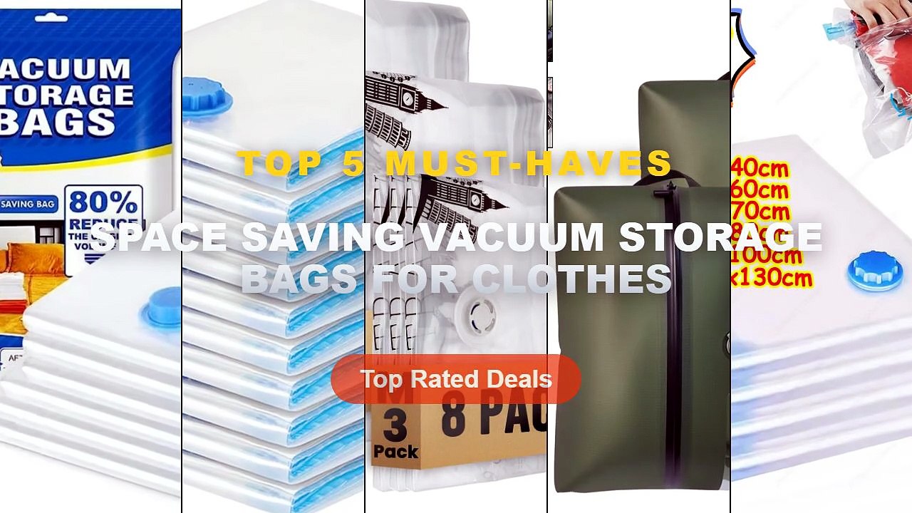 Space Saving Vacuum Storage Bags For Clothes: T...