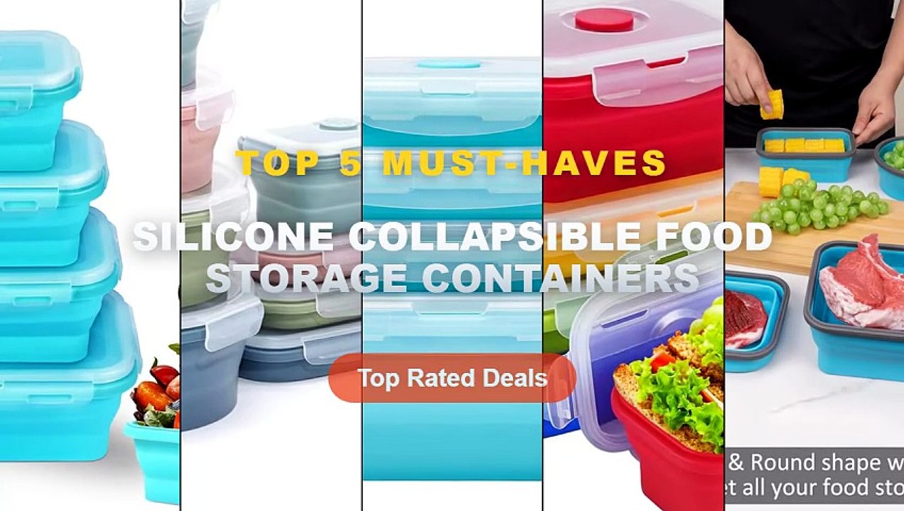 Why Everyone Is Buying Silicone Collapsible Food Storage Containers - Collapsible Food Storage Containers with Airtight ...
