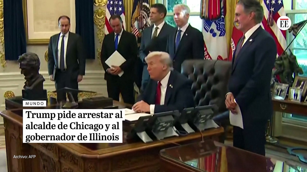 Trump pide arrestar al alcalde de Chicago y al gobernador de Illinois