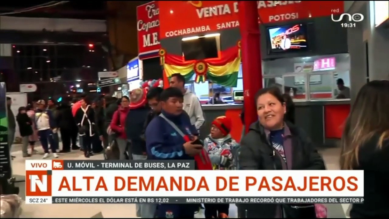 Alta demanda de pasajeros