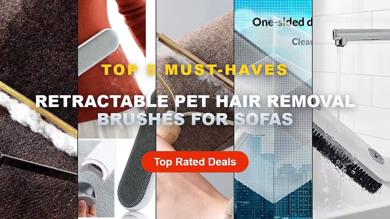 Cheap & Best Retractable Pet Hair Removal Brush...