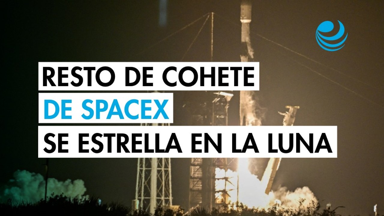 Fragmento de cohete de SpaceX se estrella contra la Luna y se suma a la lista de basura espacial