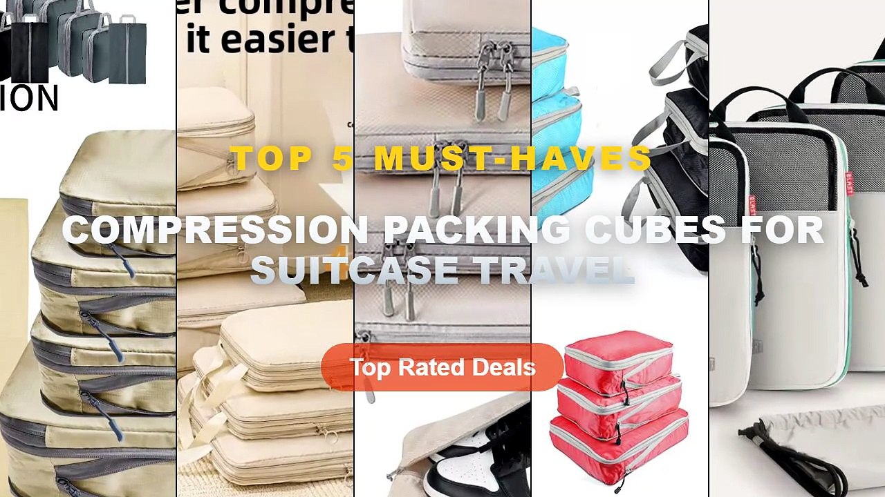 Top 5 Best Compression Packing Cubes For Suitcase Travel (Must Have!)