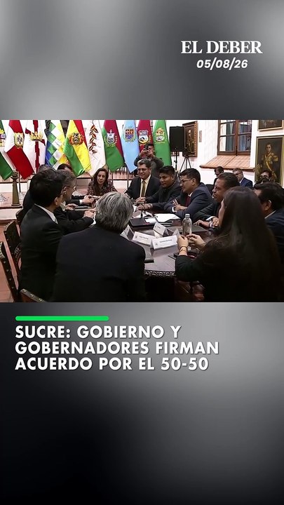 Sucre: Gobierno y gobernadores firman acuerdo por el 50-50