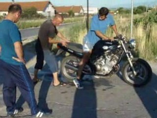 Tommy Burn out with Yamaha