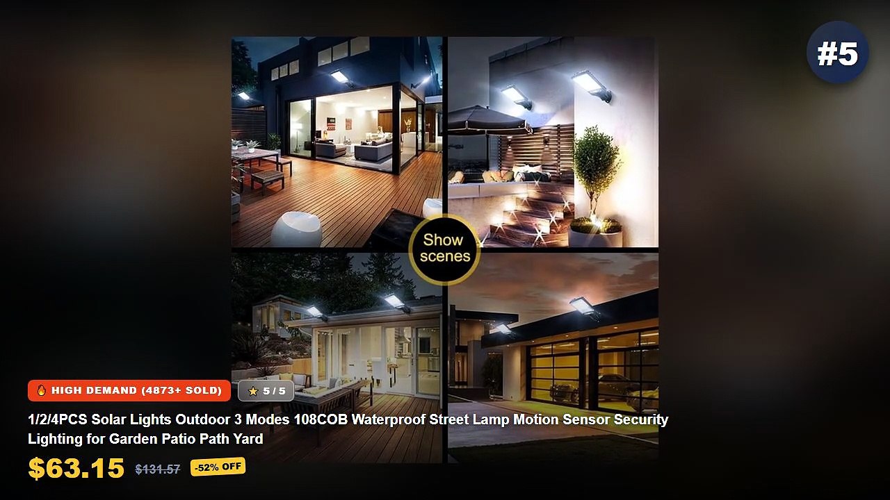 Ultimate Guide to the Best Solar Powered Motion Sensor Lights For Garden Paths - LED Wall Lamp Motion Sensor Solar Light...