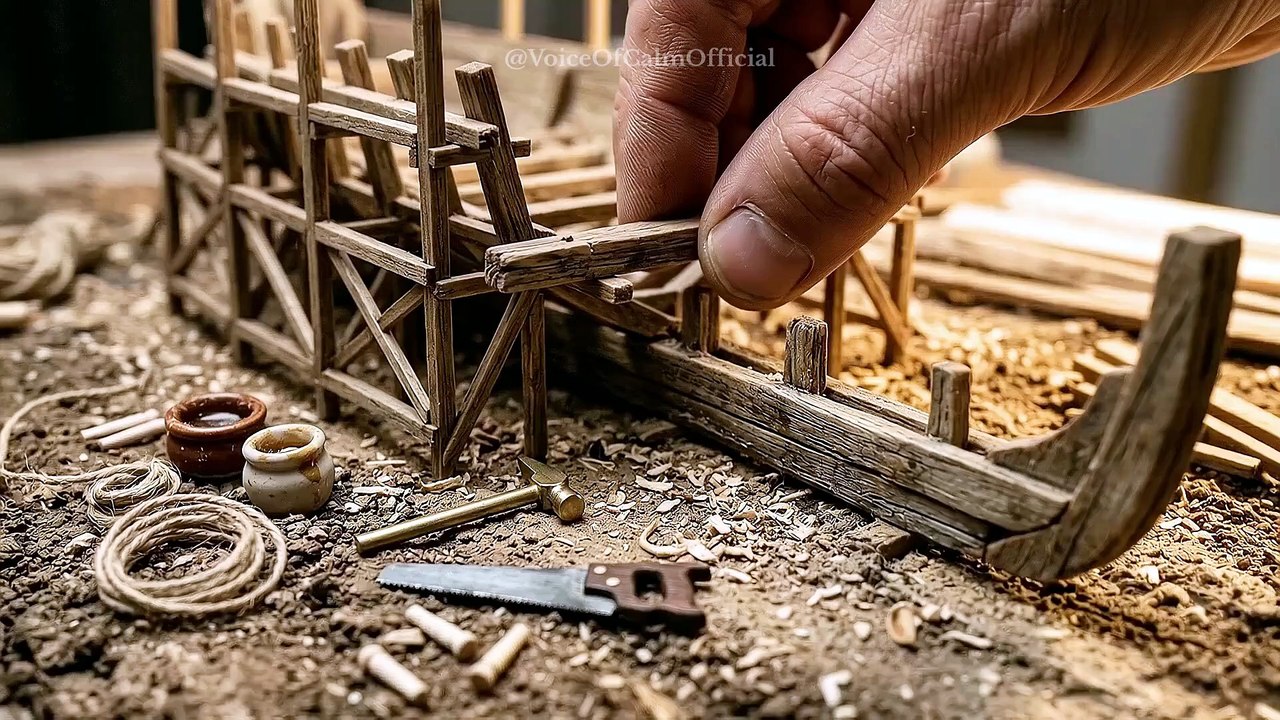 Building a Historical Miniature Noah’s Ark from Scratch | Satisfying DIY Timelapse