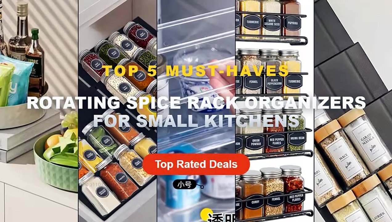 Cheap & Best Rotating Spice Rack Organizers For Small Kitchens Unboxing & Review