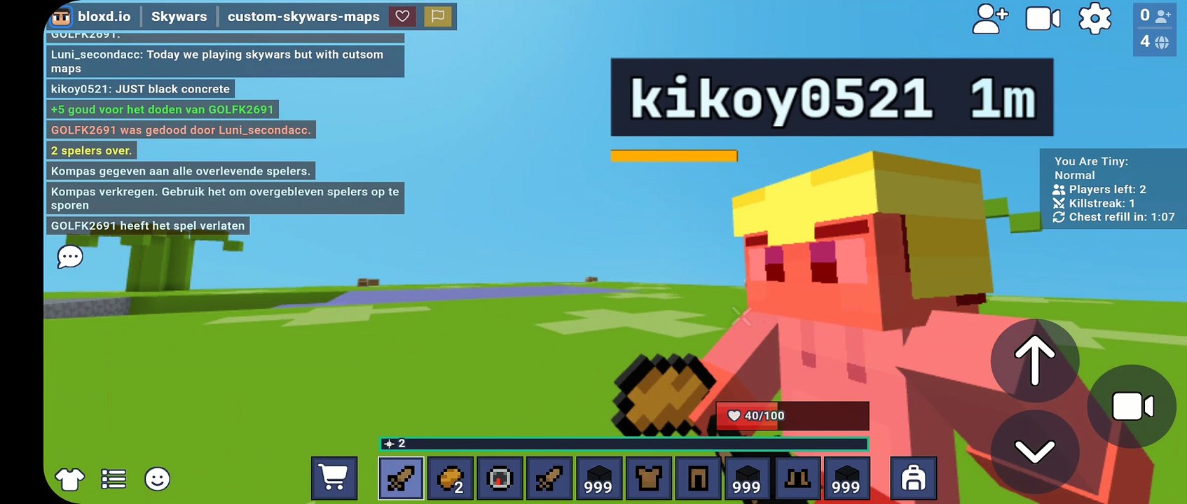 Bloxd Skywars but with Custom Maps