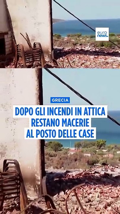 Dolore e desolazione dopo l’incendio in Attica occidentale: sopralluoghi a Porto Germeno