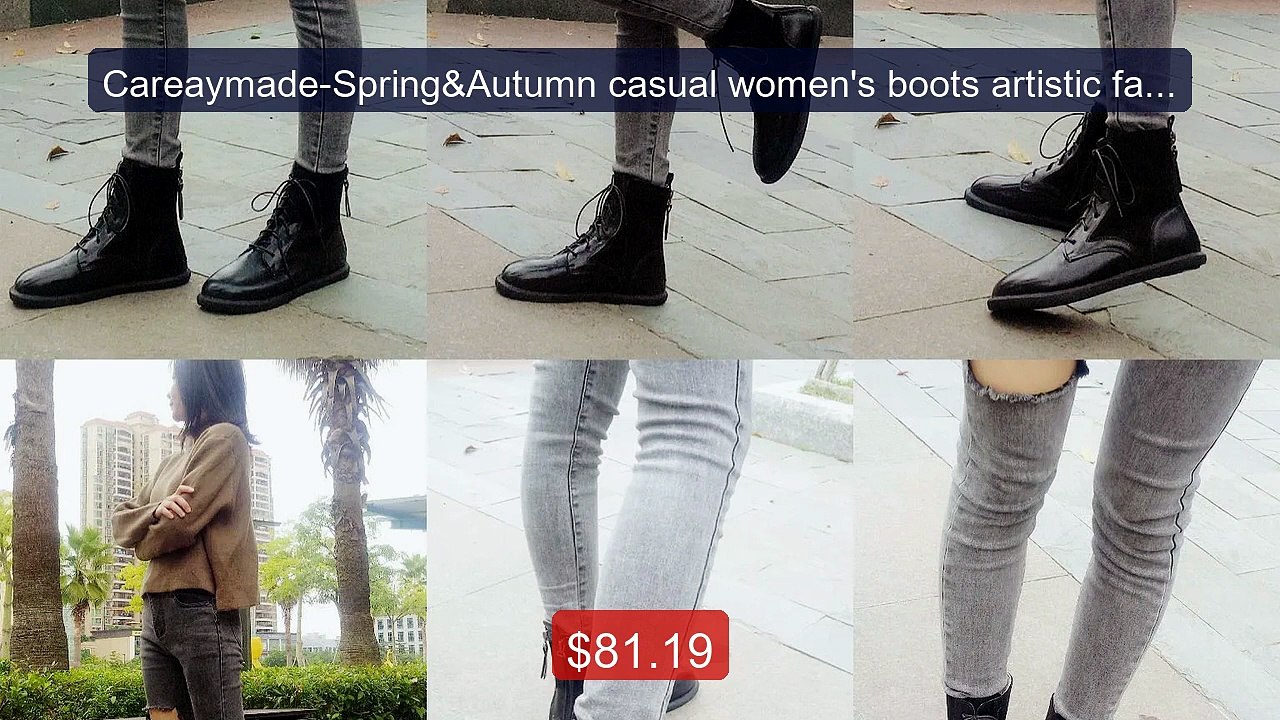 Careaymade-Spring&Autumn casual women's boots artistic fashio... -- Amazing Value 2026 | Must Have!