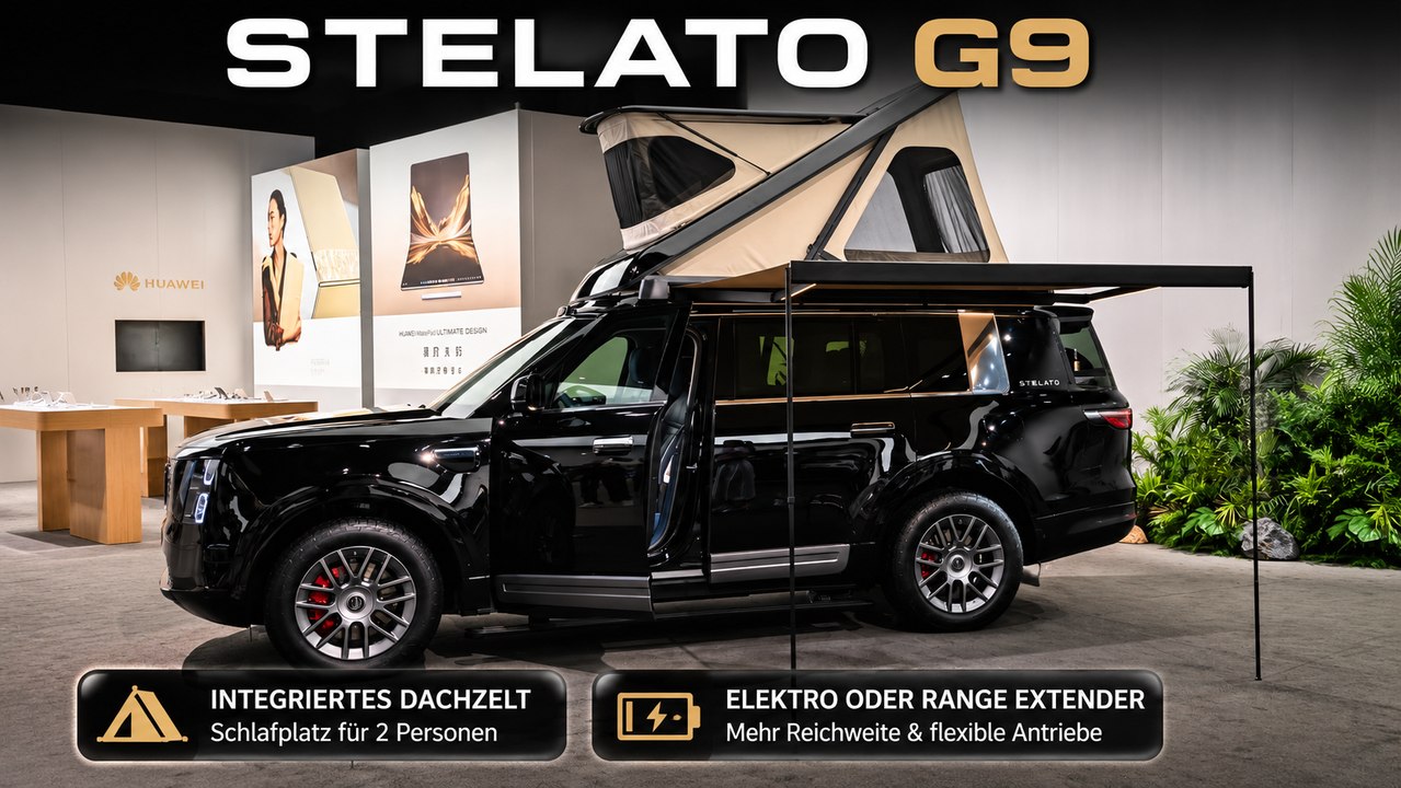 Stelato G9: Das SUV mit Dachzelt direkt ab Werk im Check