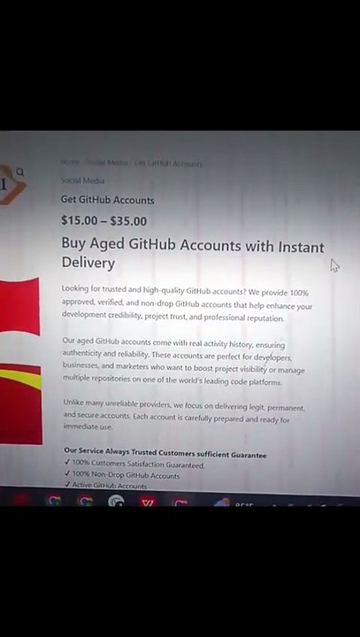 Buy Aged GitHub Accounts with Instant Delivery