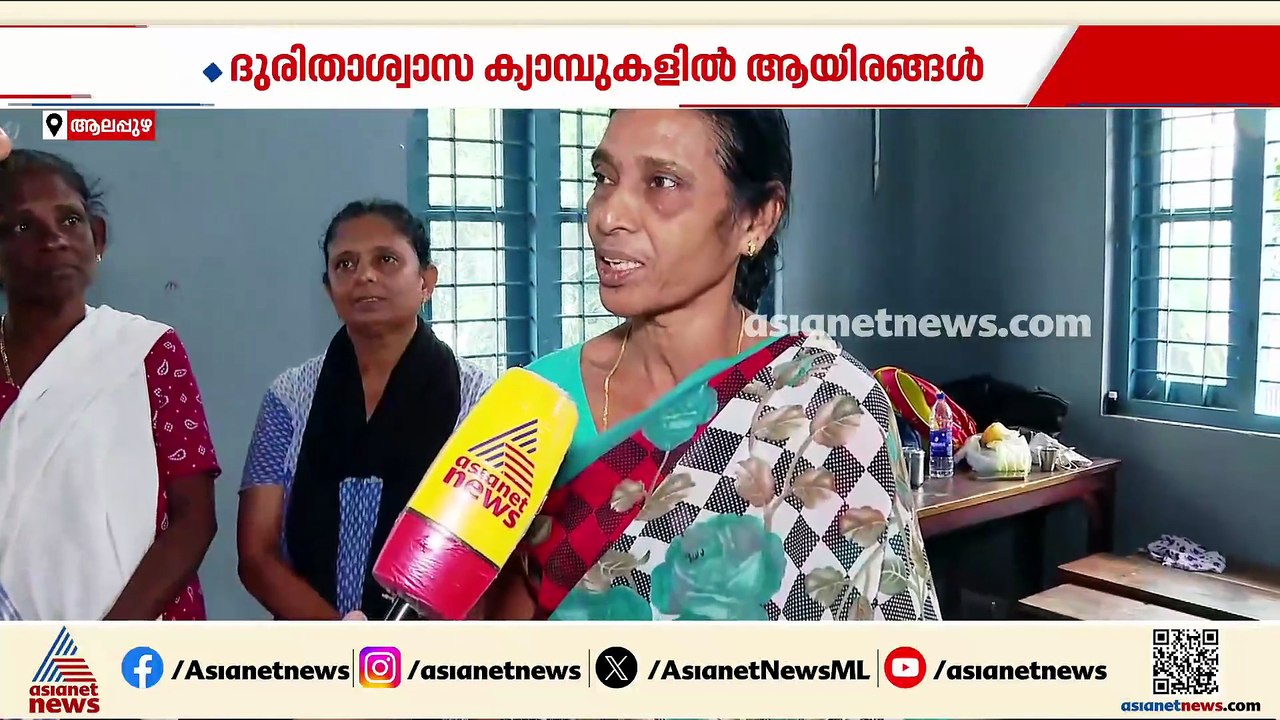 മഴ മാറി ആലപ്പുഴ ദുരിതാശ്വാസ ക്യാമ്പിൽ നിന്നും മ...