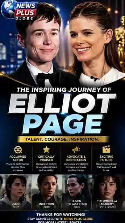 Elliot Page 🌟 Latest News, Movies, TV Shows & Career Updates | News Plus Globe