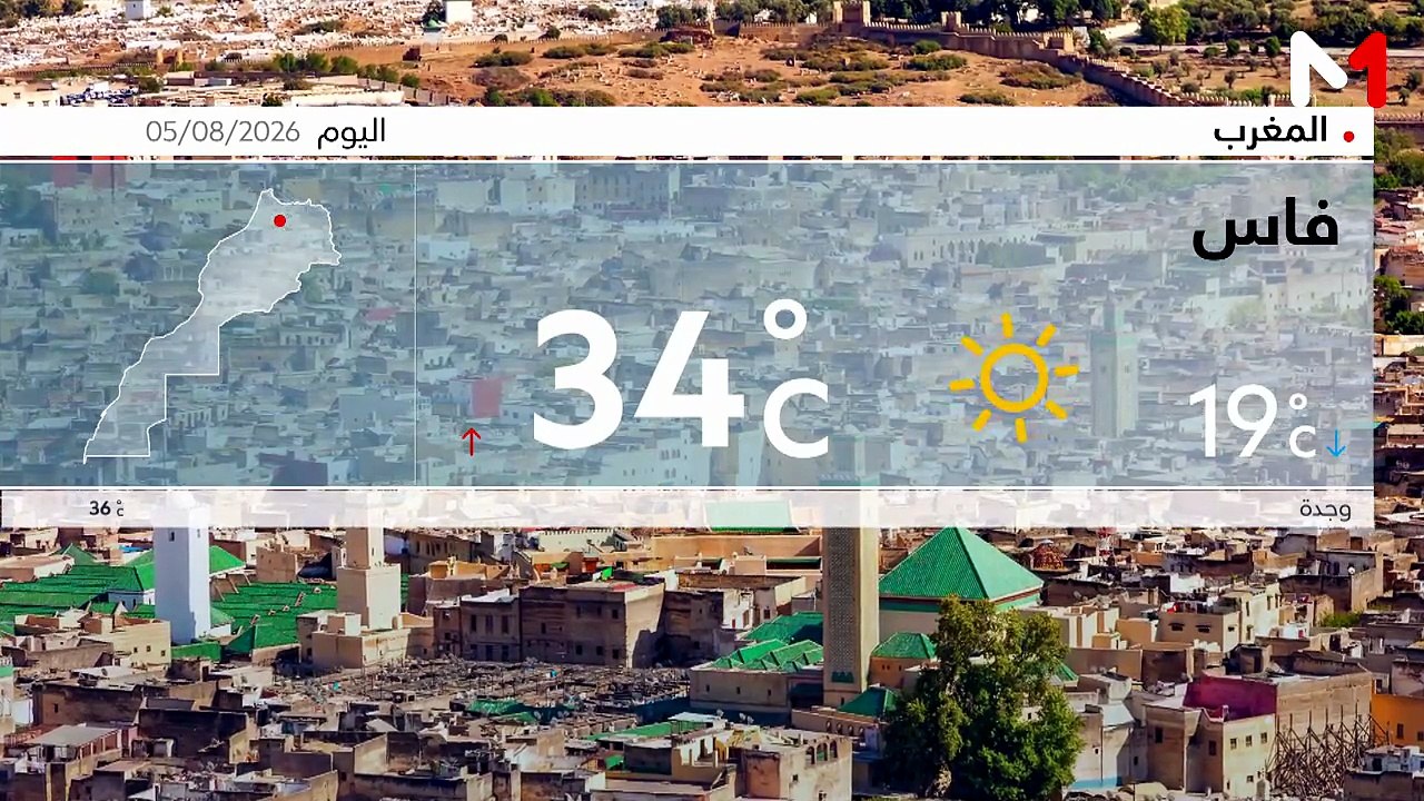 النشرة الجوية - 05/08/2026