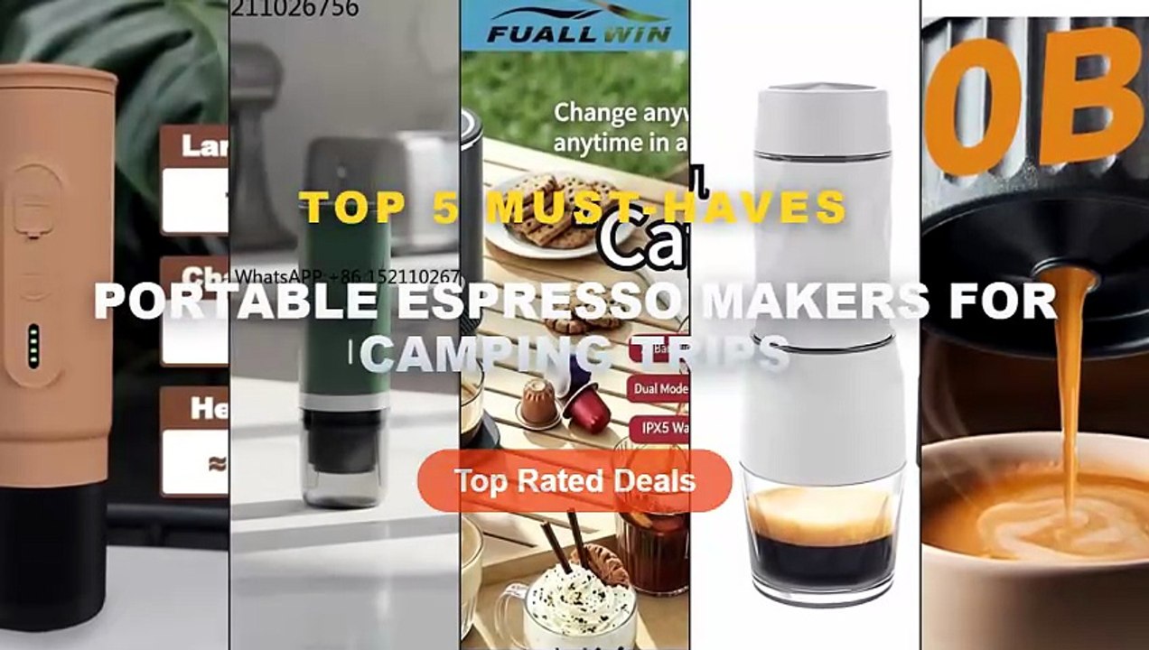 Top 5 Best Portable Espresso Makers For Camping Trips (Must Have!) - 2026unique MEIMOKA Portable Espresso Coffee Maker 2...