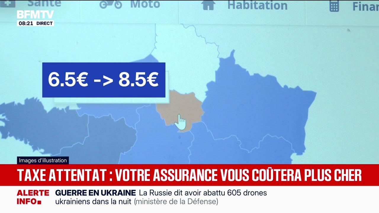 BFM éco : Taxe attentat, votre assurance vous coûtera plus cher - 06/08