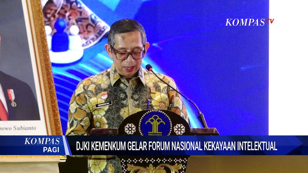 DJKI Kemenkum Gelar Forum Koordinasi Nasional Kekayaan Intelektual Indonesia | KOMPAS PAGI